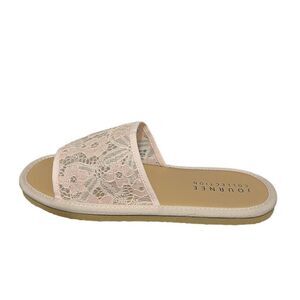 Journee Collection Women's Eniola Lace Flat Slide Sandals, Size 7.5